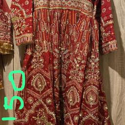 Desighner embroidery dress with bottoms Mohsin naveed ranjha worn for 4 hours in good condition bought it expensive selling at reasonable price from pet and smoke free home please check my other items thanks.