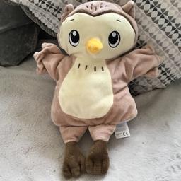 Owl hand puppet 
Soft to touch 
Good condition