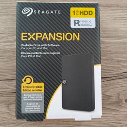 SEAGATE 1TB Festplatte Expansion Portable mit Sicherungssoftware, USB 3.0, 2.5 Zoll, Extern, Schwarz

Komplett neu

Keine Garantie und Rücknahme