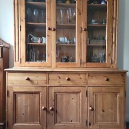 High quality antique pine Welsh dresser in amazing condition all Shelves are solid wood the top can be removed from the bottom if desired for moving Price is negotiable