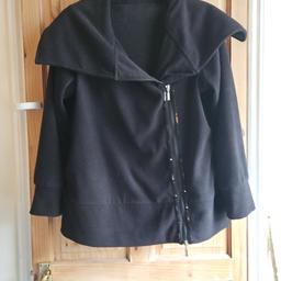 womens biker style fleece jacket
size 16