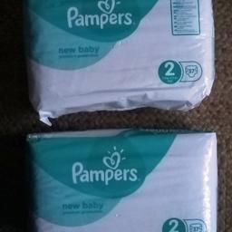 Pampers Premium Care No. 2 
3-6kg mini 74
Two packs 2X37
Local collection preferred or can be posted out for extra costs.