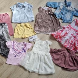 6-9 months girls bundle from Next (denim jacket, dress, 2x trousers), mothercare, M&S, early days, nutmeg.
From smoke free house.