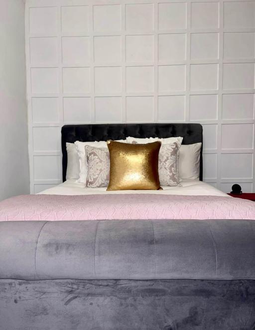 Buy & Sell East London Upton Park - East London - Photos for BEAUTIFUL VELVET DOUBLE BED FRAME