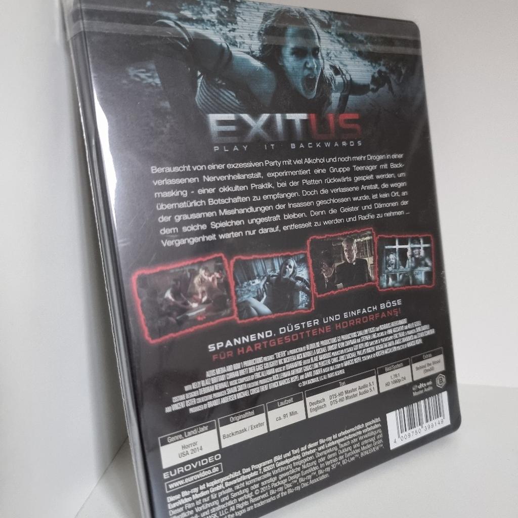 Verkaufe diverse Blu-Rays aus meiner Sammlung:

ExitUs im Böu-Ray Steelbook
Mit deutschem Ton!

Versand gegen Aufpreis möglich
Zahlung via PayPal oder Überweisung