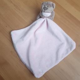pink baby girl soother blanket