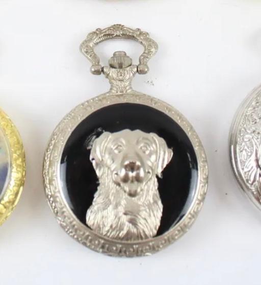 Buy & Sell West Midlands Dudley - Photos for Vintage dog pocket watch silver black