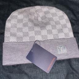 LV LOUIS VUITTON Beanie Hat & Scarf Set Black £104.00 - PicClick UK
