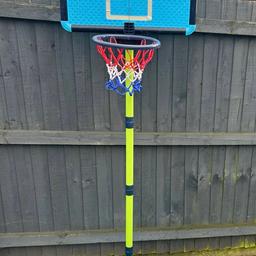 Kids basket ball hoop .
Fold down into base
Adjustable heights