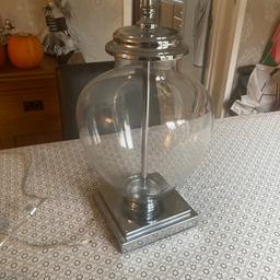 Table lamp from oak furniture land . As new