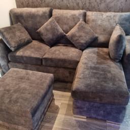 expensive marble steel corner sofa and storage futon was made to order. can be left or right corner. Still have receipt for what i paid for it. Bargain....