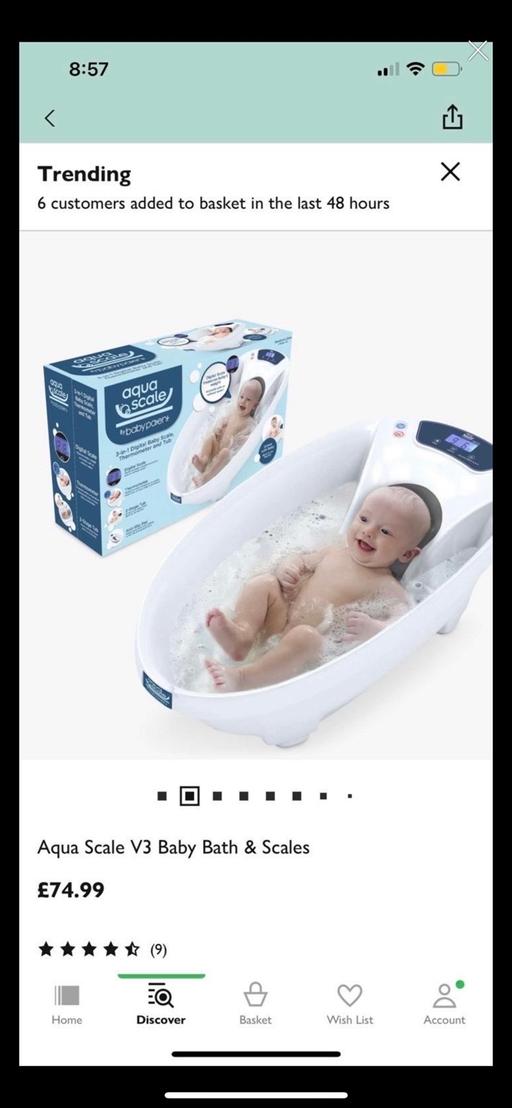 Buy & Sell East London South Hackney - East London - Photos for Aqua scale baby bath