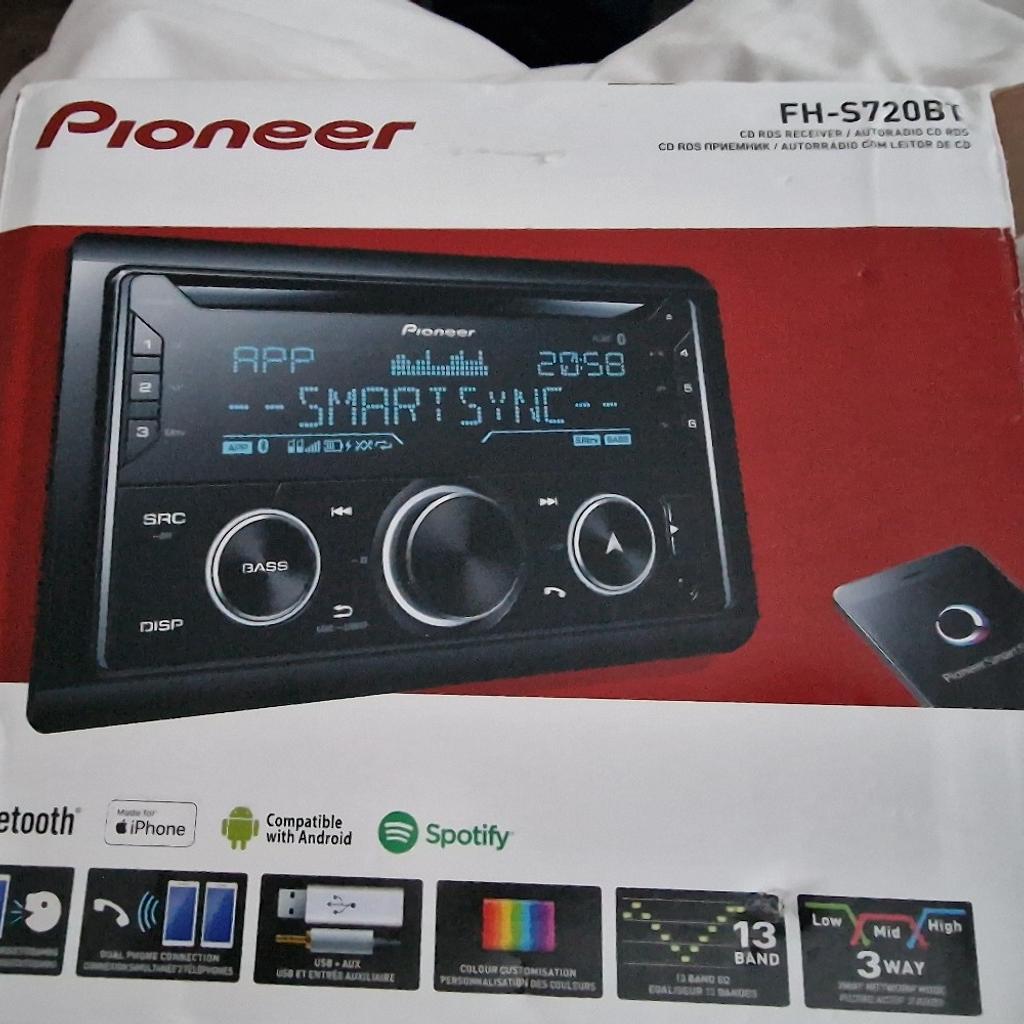 PIONEER FH S720BT DOUBLE DIN STERO

RADIO, CD,USB AND BLUETOOTH

MINT CONDITION

PRICED TO SELL

COLLECTION FROM KINGS HEATH B14  OR CAN DELIVER LOCALLY

CALL ME ON 07966629612

CHECK MY OTHER ITEMS FOR SALE, SUBS, AMPS, STEREOS, TWEETERS, SPEAKERS