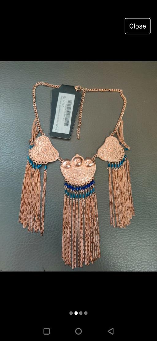 Buy & Sell Bedfordshire Central Bedfordshire - Photos for Boohoo Macy Tiered Tassel Necklace Rose Gold