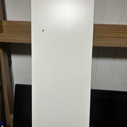 White 1900mm IKEA floating shelf with brackets