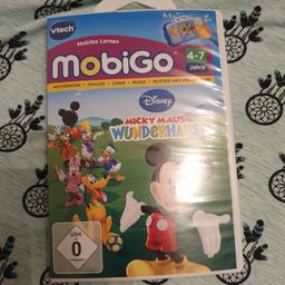 Mickry Maus Mobigo Spiel. 
Funktioniert einwandfrei.

Versand ist möglich zzgl. 2,90 € als Maxibrief oder Büwa 2,10€. In Polster Umschlag.