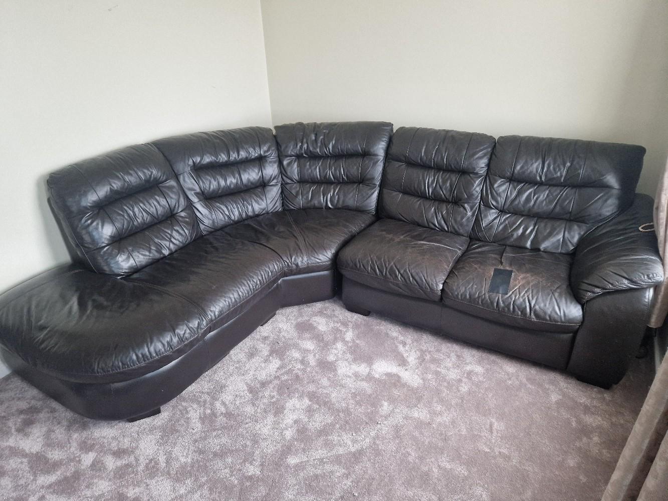 DFS California Brown Leather Modular Corner Sofa for Sale in Worthing, West  Sussex Classified