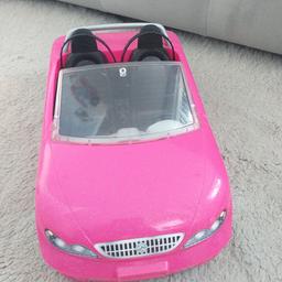 barbie car still in working order has heen used so some marks and scratches but doesnt affect the play. mirrors are included just taken off iso they dont get damaged in storage.