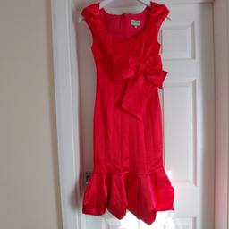Dress „Karen Millen “England

Red Colour

Good Condition

Actual size: cm

Length: 98 cm from shoulders

Length: 78 cm from armpit side

Width shoulder: 45 cm with hands

Volume hand: 35 cm

Breast volume: 70 cm – 71 cm

Depth chest: 12 cm

Volume waist: 60 cm – 61 cm

Volume hips: 75 cm – 76 cm

Length: 27 cm from shoulders before to belt in the chest area

Length: 8 cm from armpit side before to belt in the chest area

Belt width: 5 cm

Size: 6 ( UK ) Eur 34, US 2

Main: 75 % Acetate
 22 % Polyamide
 3 % Elastane

Tulle: 100 % Polyamide

Lining: 95 % Acetate
 5 % Elastane

Made in Lithuania