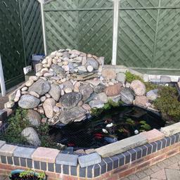 Stone boulders with pebbles to create a water feature for pond. Please Tex me you are welcome to come and have a look, but you will need transport to move the stones. I also have lots of other stuff like fish pond pump filters and UV filters for sale.