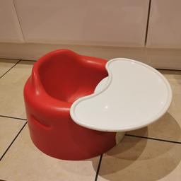 Red bumbo seat with removable tray. Excellent condition, collection only