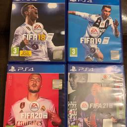Like new. £3 each
FIFA 18
FIFA 19
FIFA 20
FIFA 21