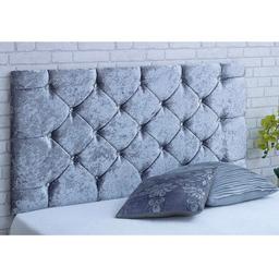 Brand new silver 3ft single headboard with diamond buttons bought but not needed was £69 sorry no offers