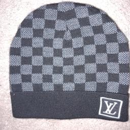 MENS LOUIS VUITTON LV Beanie Hat (Petit Damier) Grey £129.99 - PicClick UK