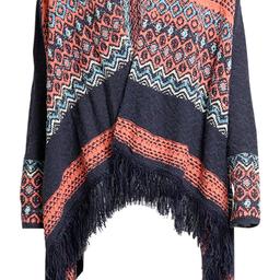Monsoon Hooded Aztec Knit Cardigan Size M
Update your closet with this eye-catching outerwear piece from Monsoon! 

This tasseled crossover cardigan features vibrant blue and orange colours and long sleeves.

Long sleeves
100% Cotton
Multicoloured
Hooded
Knit.

Local collection preferred or can be posted out at extra costs or save on postage with combination of items.