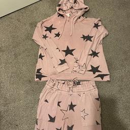 Hi and welcome to this gorgeous looking ladies M&S The Lounge Edit Loungewear Pyjamas Set Size Uk 10 in very good condition overall last photo shows little marks at top which never noticed until taking photos maybe easy clean but need to mention other than this looks beautiful still thanks