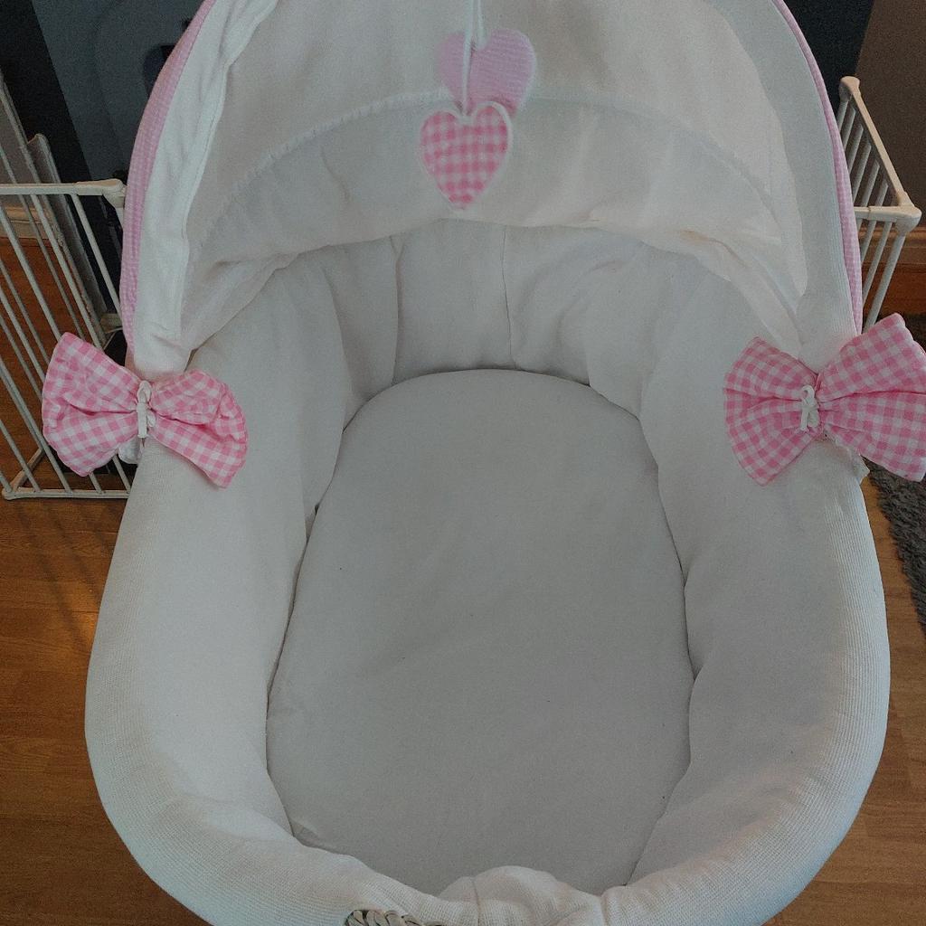 Lovely baby girls crib. Has a few small signs of wear and tear but other than that lovely condition. £55 ONO, collection L14