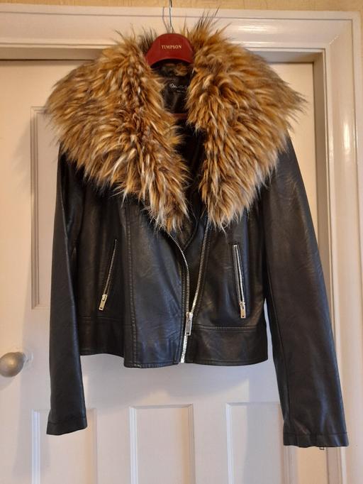 Buy & Sell Lancashire Blackpool - Photos for Faux leather bike jacket size 16.