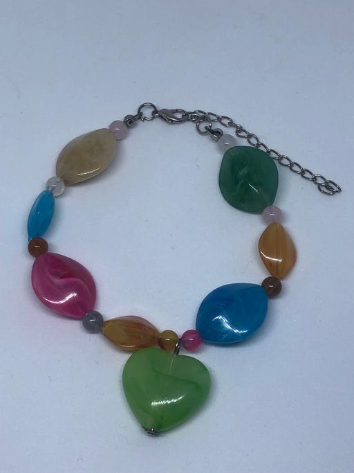 Buy & Sell Merseyside Sefton - Photos for Multicoloured Heart Detail stone bracelet 