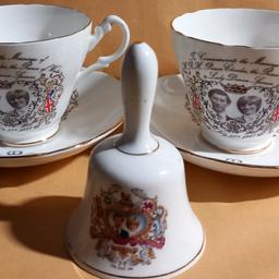 Charles and lady diana cup saucer set
in great condition see images for details.