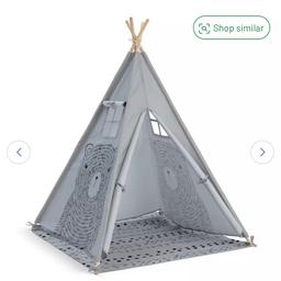 Teepee is the perfect little hideaway for big imaginations! The flaps can tie shut for secret meetings, and two mesh windows let them see out. The simple, sturdy design makes it a breeze to fold up and store away when playtime is over.

Let children's imaginations run wild with this well-designed teepee tent.

Base sheet is removable and waterproofed, perfect for indoor and outdoor use.

Perfect for a great summer garden space providing endless games for kids.

Excellent for family party use, which can improve the relation between kids to kids by Teepee.

Perfect design and coloful Teepee brings kids an adventure in it.