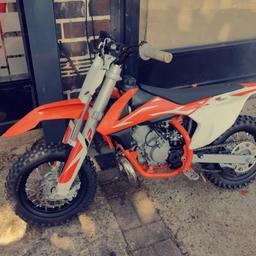 KTM 50 SX Mini

50cc 2-stroke engine

36.3 hours on the clock

Minor scuffs on the tail

RRP £4000 brand new, no silly offers

Collection only