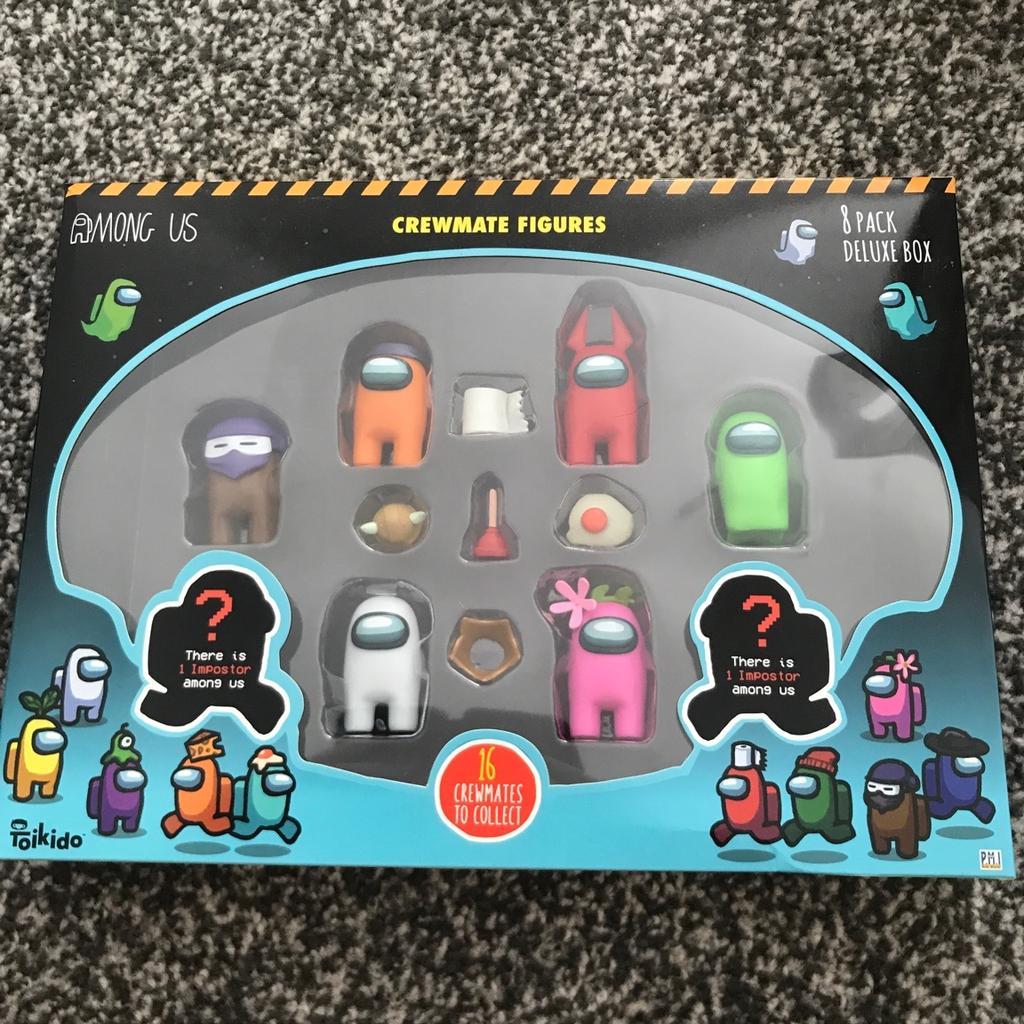 Among Us – Lot De 8 Figurines Crewmate Deluxe S2 – 16 Styles à Collectionner