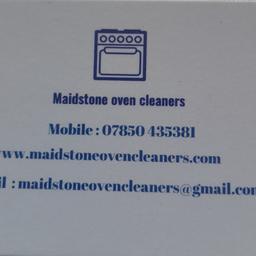 Maidstone Oven Cleaners serving Maidstone and the surrounding area.

Reasonable and competitive prices with prices starting from £50 for a single oven

Easy to book online or ring 07850 435381

Kevin is an extremely hard worker who is not afraid to graft and get your oven looking brand new again 👌

see Google maps for reviews.