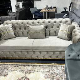 Madrid Sofa* ✨
Brand New turkish chesterfield design Sofa features thick seating with high-density foam wrapped up with fibre for extra comfort. ... Its Best Quality back cushions are filled
with silicone fibre to enhance its comfort. Premium quality fabric material and a strong wooden frame to makes it durable and luxurious.

Corner :
Length: 230 cm by 230cm
Width: 85 cm
Height: 95 cm

3 Seater :
Lenght: 210 cm
Width: 85 cm
Height: 95 cm

2 Seater:
Lenght: 165 cm
Width: 85 cm
Height: 95 cm

"MESSAGE US FOR PLACE YOUR ORDER"

👇👇👇👇

🛍️ Website

shopcityzone.com

🔰 Facebook

Shop City Zone

🔰 Instagram

shopcityzone

Business Whats'app
+447840208251
