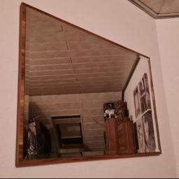 Wandspiegel 76cm×100cm Walnuss groß Braun Holzoptik abgerundete Kanten
Garderobenspiegel