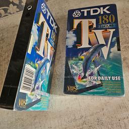 BRAND NEW, UNUSED: BLANK VIDEO TAPES

SPECS:
Brand: TDK
Duration (Minutes): 180 mins
Number in Pack: 1
Quality: Normal
System: VHS

I have two packs, so you can buy one for £7 or 2 for £12.

I prefer collection but can do free delivery depending on the postcode.

NB: Please do not contact me asking if this product is still available. In the nicest possible way, if it is listed then it is still available.

Thanks,