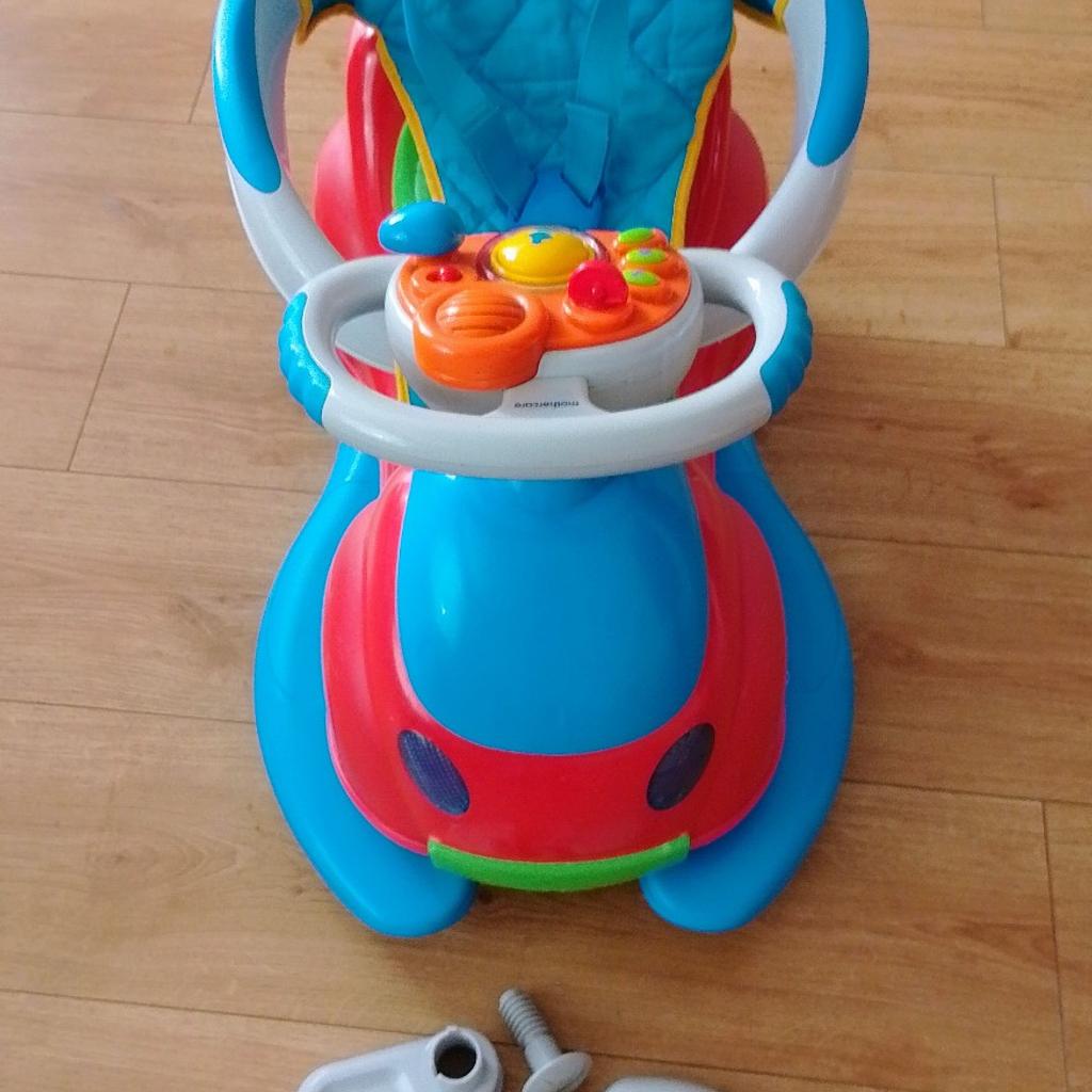 Mothercare 3in1, can be a rocker, push along or self propelled. good condition with a couple of minor scratches.