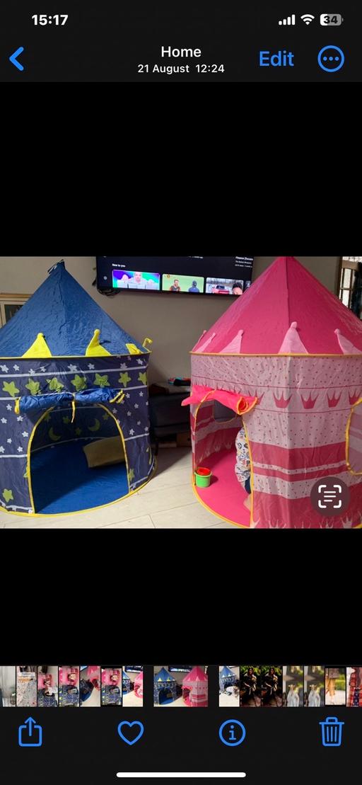 Buy & Sell Ward End Birmingham - Photos for 2 Kids Wizard & Princess Castle tent