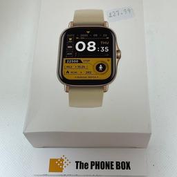 Smart Watch in Black with black sport band plus black Milanese Loop magnetic strap. BRAND NEW, BOXED. Shows steps, heartbeat etc. call notifications etc. 12 months warranty. £17.99. NO OFFERS.
Collection only from our shop in Ashton -in-Makerfield.