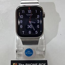 Apple Watch Hermes Series 8 45mm Cellular in Stainless Steel. In pristine condition and boxed with charger plus original unused blue Hermes sport band and also a beautiful stainless steel strap. 6 months warranty plus remaining Apple warranty. DISCOUNT PRICE £595. NO OFFERS.
Collection only from our shop in Ashton-in-Makerfield.