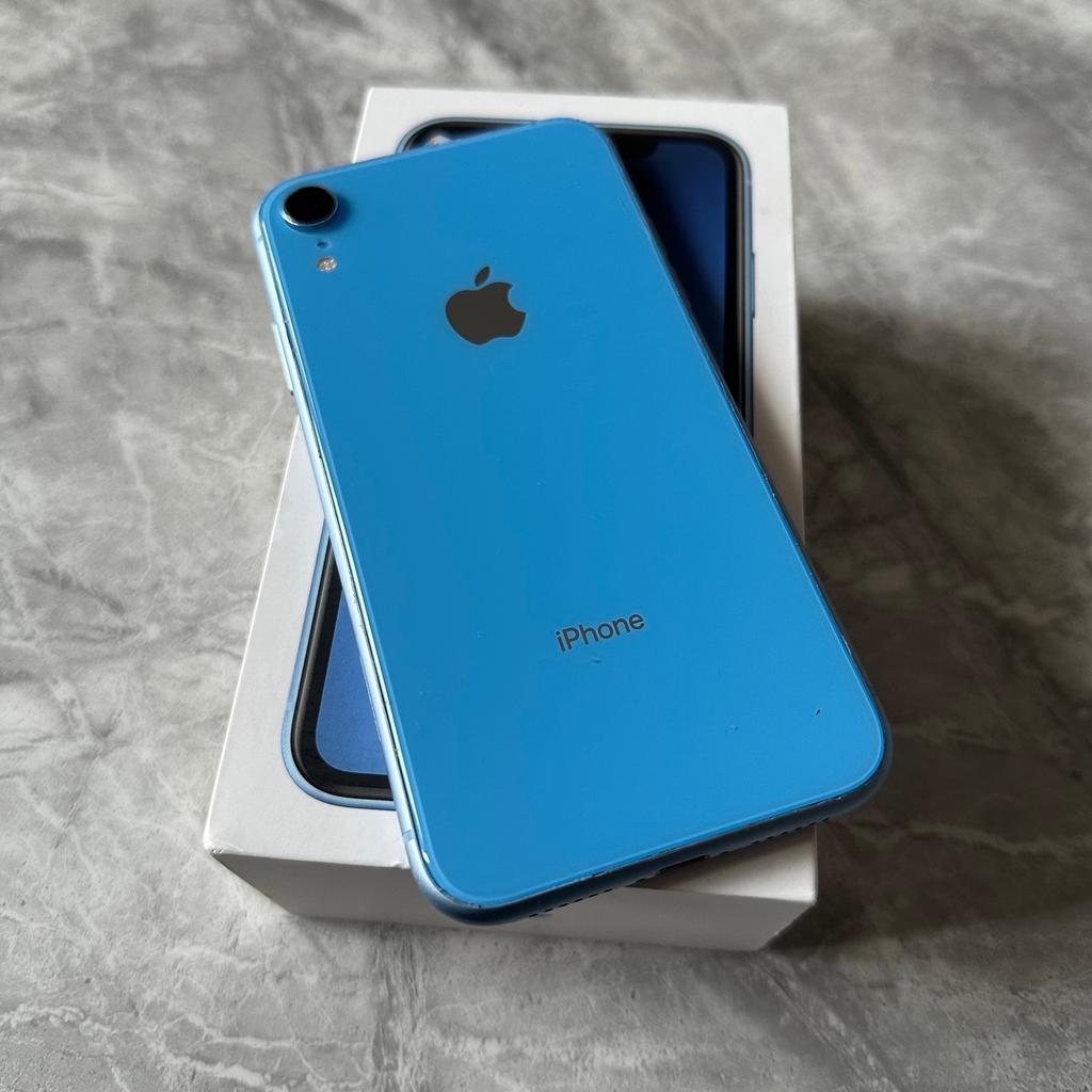 iPhone XR 64GB Unlocked Blue

Device is in good used cosmetic condition, has some wear as expected

Battery health - 81% 🔋

Device Includes:
- Original Box
- New Case
- New charging cable
- Sim ejector
—————————————————
Postage available via Royal Mail special delivery

Local delivery also available 🚘

Buy with confidence from a trusted seller with over 200 5 ⭐️ reviews from satisfied buyers

All iPhones iCloud signed out and tested so sold as seen

Shpock wallet payments accepted!