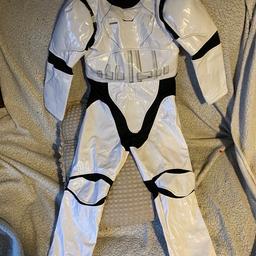 5-6 year old storm trooper suit only collected from st3 area of stoke or may deliver for fuel postage will be sent tracked at £5.59