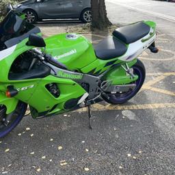 Kawasaki ninja zx6f f3.1997.went through mot may this year with no advisories.had brand new tyres.fork seals and oil.new plugs and oil.new drive chain and both sprockets.new fuel filter.front brake pads.aftermarket screen but original comes with it.new clutch and replacement inner basket.bike sounds nice with no knocks or bangs and goes through every gear nice.px welcome.what you got.2 keys & alarmed  and disc lock and front handle bar lock low mileage. Wheels could do with a paint OR PART EXCHANGE FOR A CAR OF SAME VALUE 
Open to sensible offers ‼️‼️
‼️future classic ‼️

No time wasters please