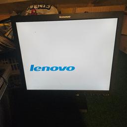 Biete eine voll funktionsfähigen 17 Zoll Monitor von Lenovo inklusive Strom und Verbindungskabel sowie Originalverpackung an.