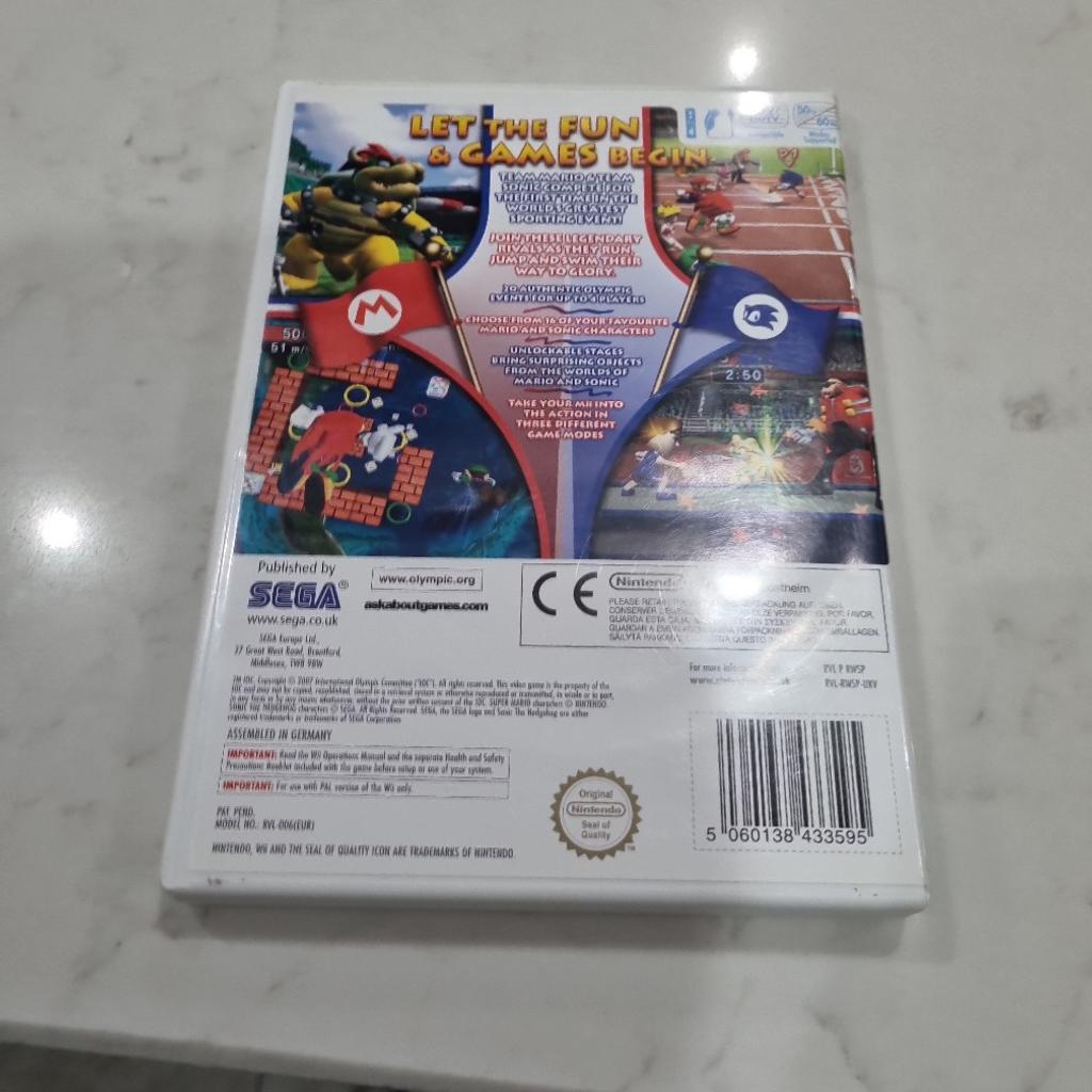 Mario and sonic at the Olympic games in TF1 Wellington for £7.00 for ...